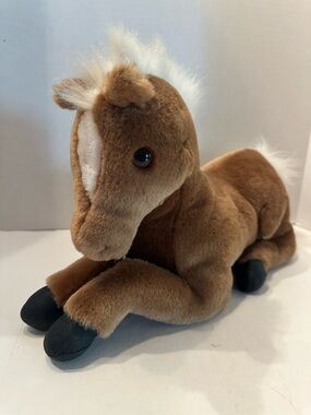 Soft Classics Light Brown Horse Stuffed Animal Pony Plush